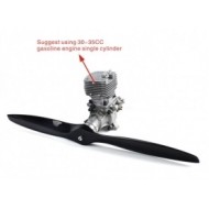 Carbon Fibre Propeller 19*8 for 30-35CC Gas Plane 