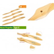 2 Blades Hawk Wooden Propeller 34*10 Type C