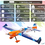 Extra 260 1.5M 60-Inch Balsa ARF 3D Aerobatic RC Plane