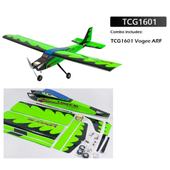 DW Hobby Vogee-16 1600mm (63") ARF Balsa High-Wing Trainer RC Plane – TCG16