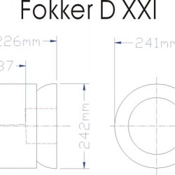 Fokker D XXI 86.6''