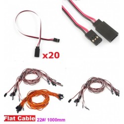 20x Servo Extension Flat Cable 22AWG/ 22# 1000mm