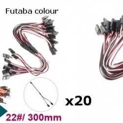 20x Servo Extension Flat Cable 22AWG/ 22# 300mm