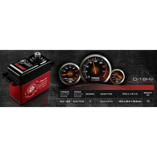 Power HD D-18HV Servo 18kg 8.4V HV Ultra Premium Digital Servo