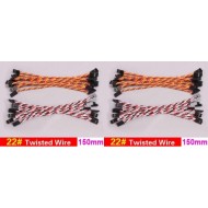 20x Servo Extension Twisted Wire 22#/22AWG 150mm