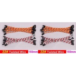 20x Servo Extension Twisted Wire 22#/22AWG 150mm