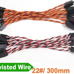 20x Servo Extension Twisted Cable 22#/22AWG 300mm