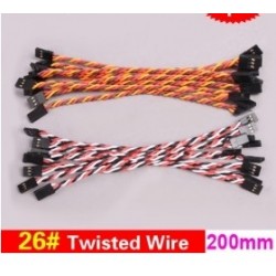 20x 26#/ 26AWG Twisted Wire 20cm 200mm