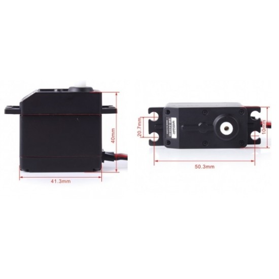 Spring RC SM-S4303B Analog Servo x3