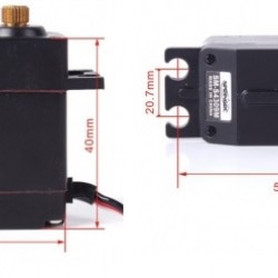 Spring RC SM-S4309M Analog Servo x2