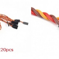 20x Servo Extension Twisted Wire 22#/22AWG 600mm