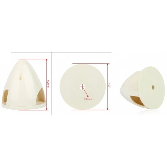 2 inches / 51mm 3-Slot Nylon Spinner for 16x8 Propeller (Pair)