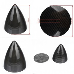 5.5 inch / 140mm Carbon Fibre RC Spinner for RC plane