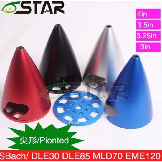 6starhobby Pointed Spinner 4'' for DLE engine/Sbach RC Plane