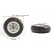 Rubber Wheel 2.25 inch for RC Plane (pair)