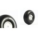 RC plane PU Wheel with Alu Hub 2.5 inch (pair)