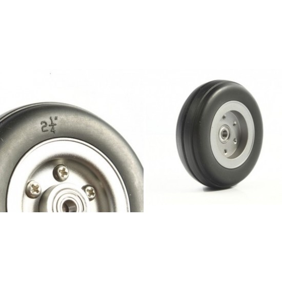 Rubber Wheel 2.5 inch for RC Plane (pair)