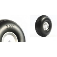 RC plane PU Wheel with Alu Hub 3 inch (pair)