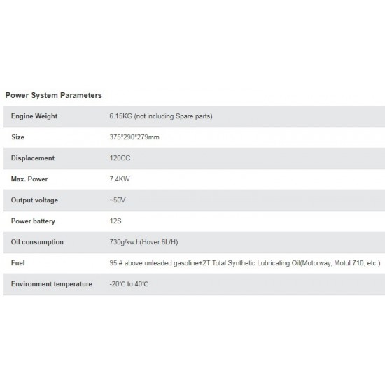 Walkera G120 EFI Control Power System NO VAT